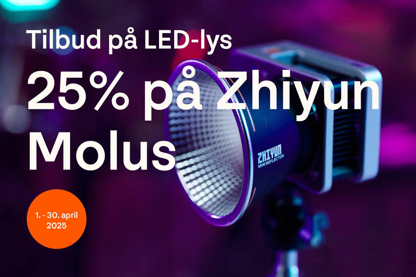Spar 25% på Zhiyun LED-lamper